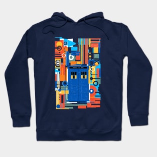 Mid century blue box Hoodie